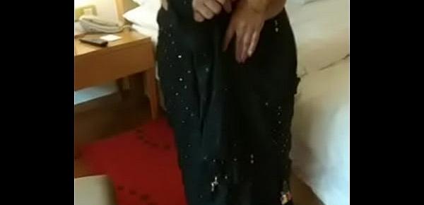  muslim rich lady riya black sari part 4
